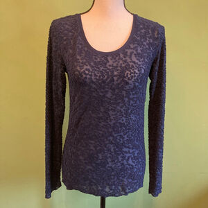 Women's Rag & Bone Navy Long burnout Sleeve Tee M